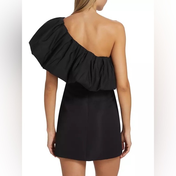 SACHIN + BABI Garcelle One Shoulder Mini Dress In Black - Picture 3 of 12